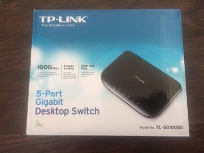 TP-Link TL-SG1005D 5-Port Gigabit 10/100/1000Mbps Ethernet Desktop Switch