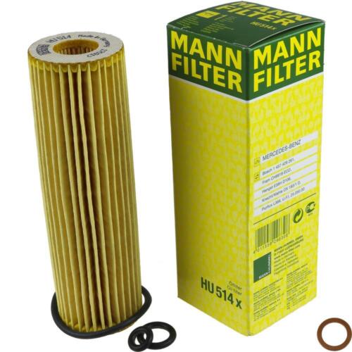 Filtr oleju MANN-FILTER z uszczelką do Mercedes-Benz Klasa C W203 W204 SLK - Zdjęcie 1 z 5