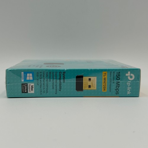 TP-Link TL-WN725N N150 150Mbps Wireless Nano USB 2.0 WiFi Network Adapter Dongle - Picture 6 of 7