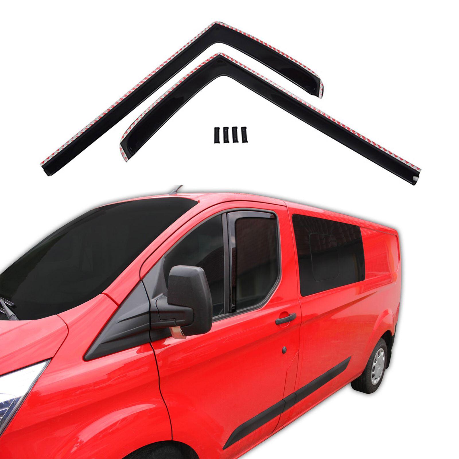 Déflecteurs d'air Ford Transit Custom 2012-2023 accessoire vitre avant 2-Pcs