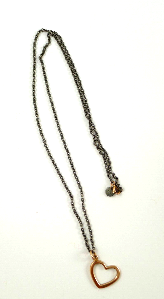 POMELLATO COLLANA CATENINA TITANIO CUORE DODO ORO ROSA GIOIELLO