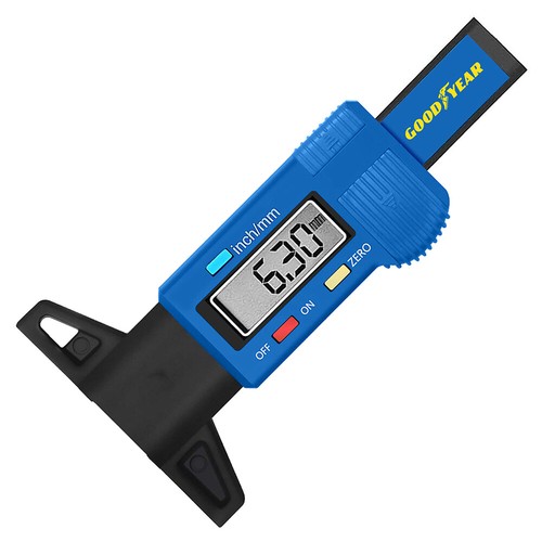 Goodyear Digital Tyre Tread Depth Gauge Measuring Tool Car Van Trucks