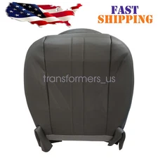 Driver Side Lower Leather Seat Cover 2003-2016 For Chevy GMC C Series Dark Gray