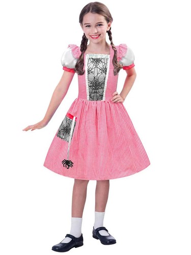 World Book Day Pink Spider Web Girls Fancy Dress Costume, Girls 5-6 years - Picture 3 of 4
