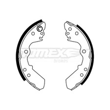 ORIGINAL® Tomex Brakes Bremsbackensatz Hinten für Opel FRONTERA A Sport