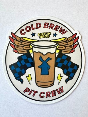 Dutch Bros Sticker APRIL 2024 Cold Brew Pit Crew Scratch & Sniff