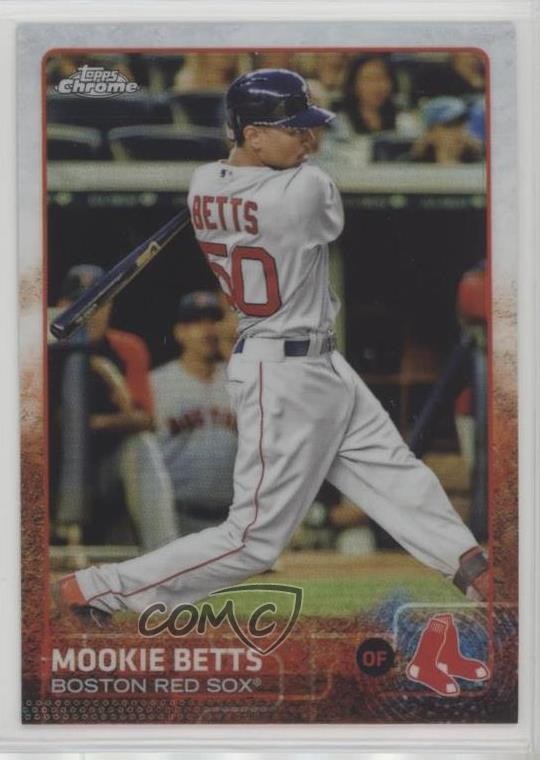 2015 Topps Chrome Refractor Mookie Betts #67 3a0