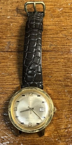 Vintage Timex Day Date Mechanical Watch FOR PARTS OR REPAIR 265602572