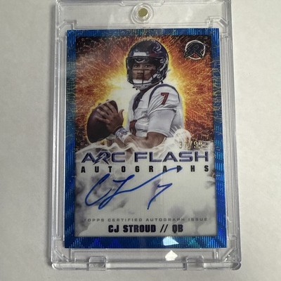 2024 Topps Resurgence Arc Flash Autographs C.J. Stroud #AFA-CS Blue Surge 37/99