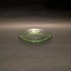 Vintage Anchor Hocking Green Uranium Glass Saucer 5.5" Glows UV 395nm