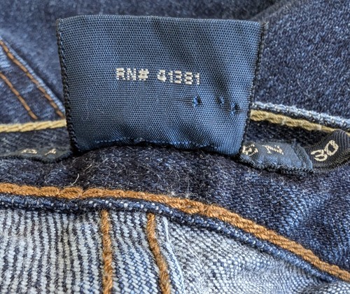 Ralph Lauren Thompson 650 Jeans 30x27 Blue Stretch Straight Leg Mid Rise Slim - Picture 11 of 11
