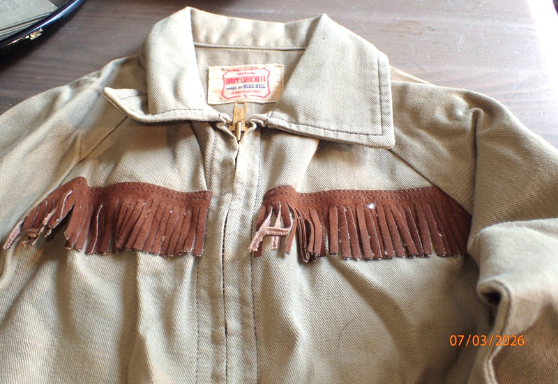 Vintage Walt Disney Davy Crockett Outfit Size 4 Pants, Size 5 Shirt, Blue Bell. 
