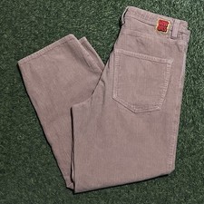 Empyre Relax Loose Fit SK8 Khaki Beige Corduroy Pants Mens Sz 30 Grunge Y2K