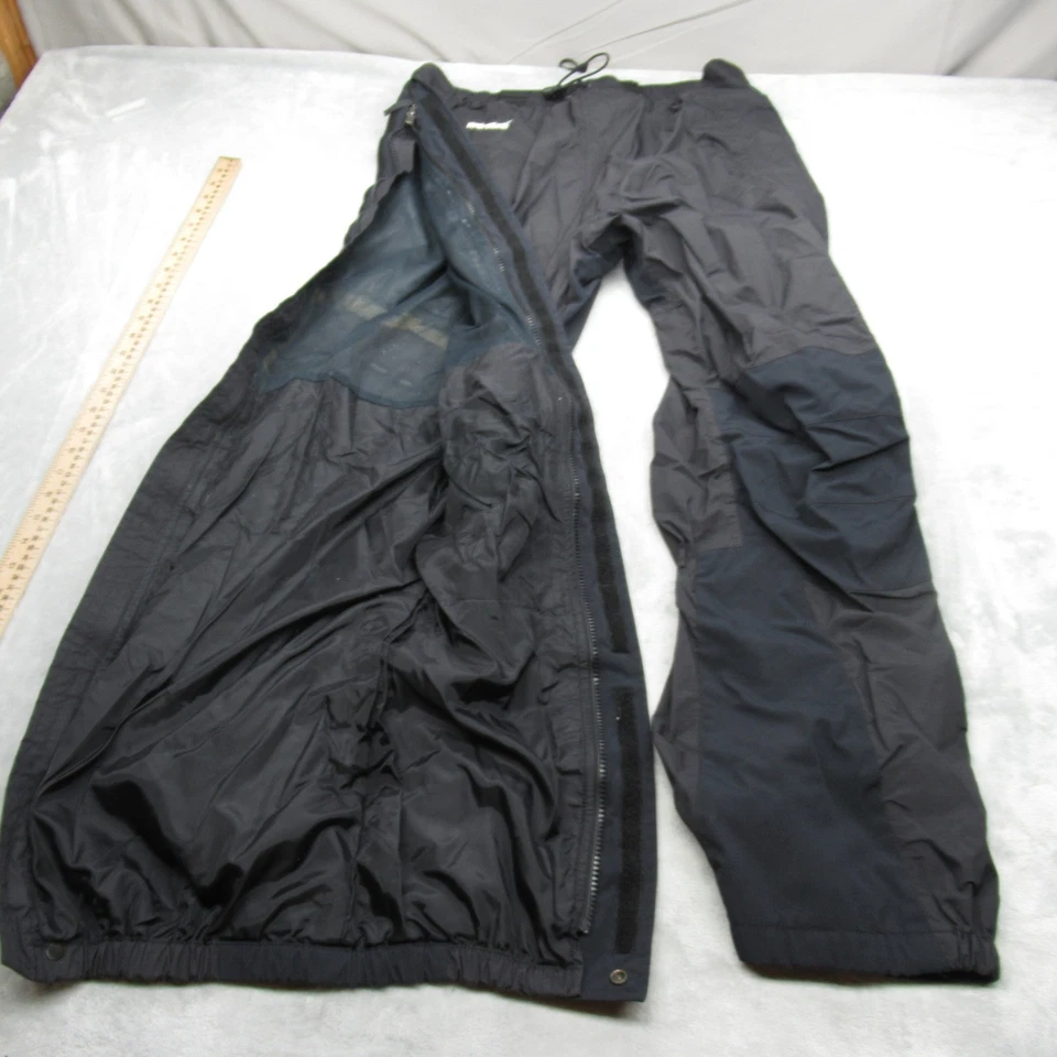 North Face Snow Pant Men Large 34x32 Black Ripstop Waterproof Full Zip Unlined - Image 4 of 4