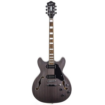 GROTE Electric Guitar Semi-Hollow Body Guitar matte finished P90 (Grey)