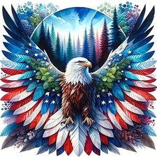 5D Diamond Painting Kits for Adults Beginners,DIY American Eagle Diamond Art,Ful