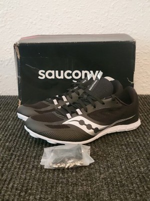 Saucony Vendetta 3 Men's US Size 7 Racing Shoes Black White Track Running NEW 