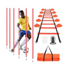 HOTOOLME Agility Training Poles Equipment Soccer Training Equipment includes ...