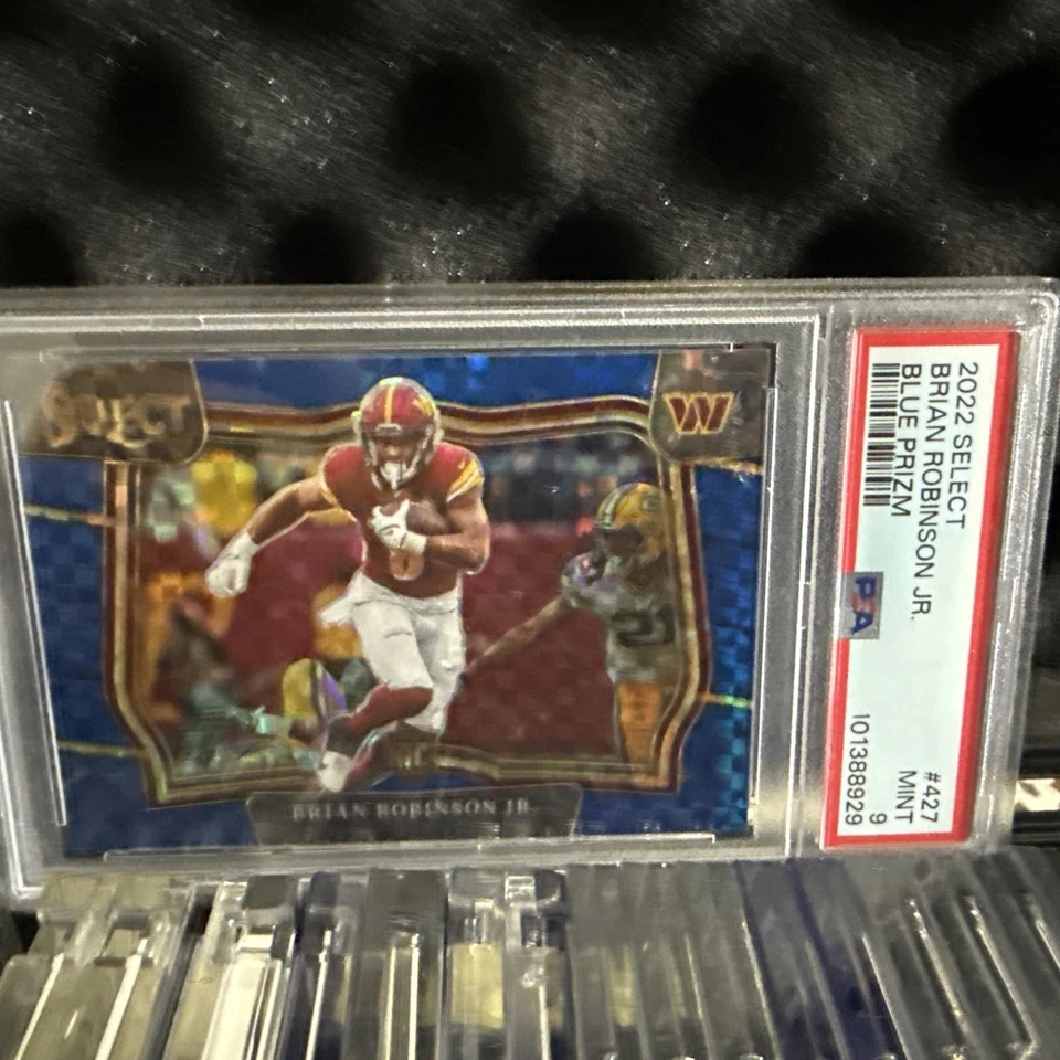 2022 Panini Select - Field Level Brian Robinson Jr. #427 Blue Prizm /49 (RC) - Image 2 of 4