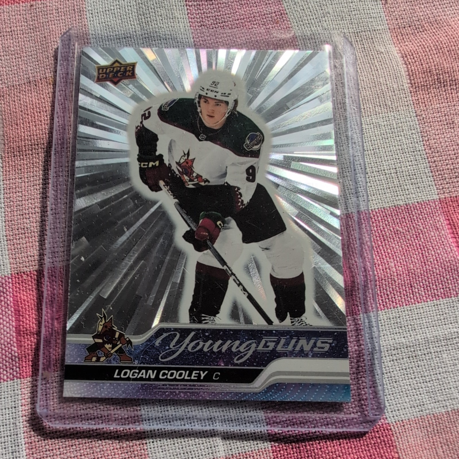 2023-24 Upper Deck Young Guns Outburst Rookie RC #701 Logan Cooley
