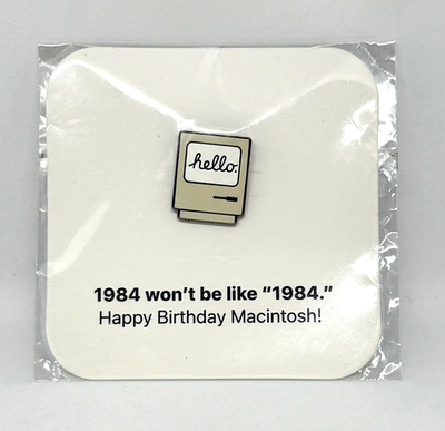 Apple ピンバッジ　professional2013 Apple Employee Only Macintosh 1984 Hello Enamel Pin | eBay