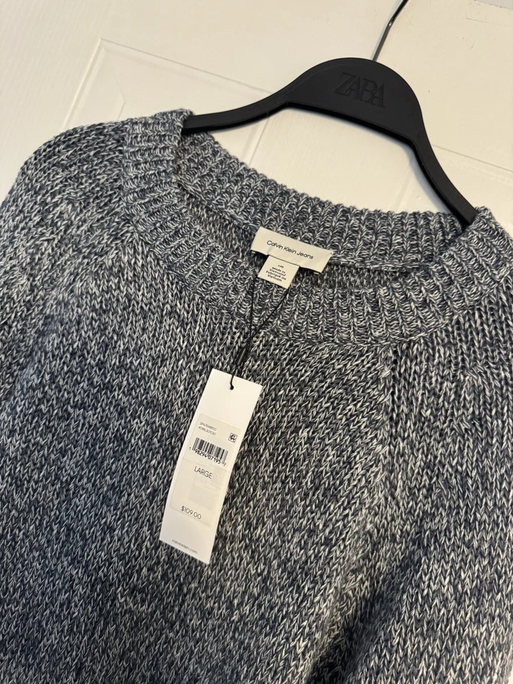 Calvin Klein Ladies Grey Jumper Size Large (14-16) - Image 3 of 3
