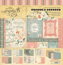 GRAPHIC 45 ALWAYS AND FOREVER 12x12 Paper Pad Wedding
