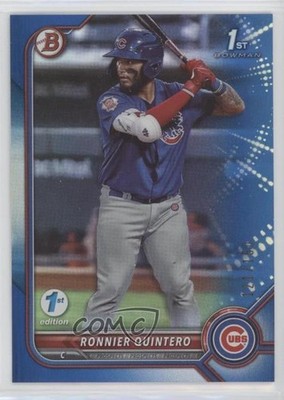 2022 Bowman 1st Edition Blue Foil 121/150 Ronnier Quintero #BPPF-124 0l1