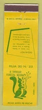 Matchbook Cover - Brazil Forest Fires? XI Exposicao Florestal Nacional WEAR