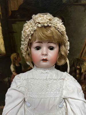 König Wernicke 10 Charakter Toddlerpuppe 56 cm Biskuitporzellan um 1900 Seltene - Bild 1 von 4