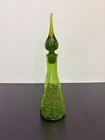 Vintage Blenko Glass Decanter Crackle Glass Handblown 10 1/4"