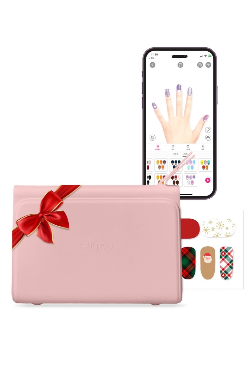 ネイルアート用品(筆など) NAILPOP mobile nail sticker printer Nailpop Mobile Nail Sticker Printer comes w/ 10 Sheets of Nail