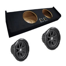 Custom Ford F-150 Super Crew 09-12 Truck Dual 12" Truck C12 Subwoofer Box New