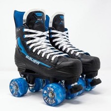 Bauer X-LP 2.0 Custom Quad Roller Skates with Air wave wheels