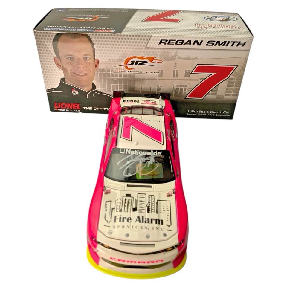 Coche autógrafo rosa Action 1/24 Regan Smith #7 2013 servicios de alarma contra incendios LE TO 672 Foto 4 de 4