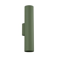 Up Down Wandlampe OlivgrüN GU10 Wohnzimmer H:30 Cm Wandleuchte Schlafzimmer