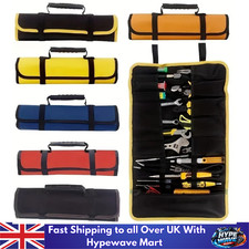 22 Pocket Canvas Chisel Spanner Screwdriver Tool Roll Up Fold Storage Case Bag