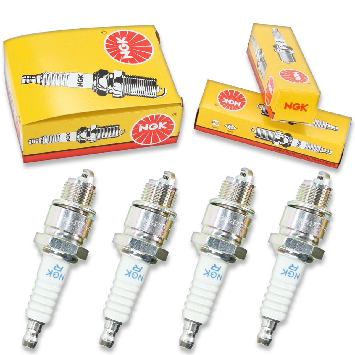 4 pcs NGK Standard Spark Plugs for 1965-1969 Porsche 912 1.6L H4 1.6L - ed