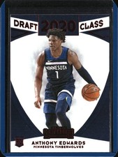 20/21 2020/21 Panini Contenders Draft Class Red RC Anthony Edwards Timberwolves