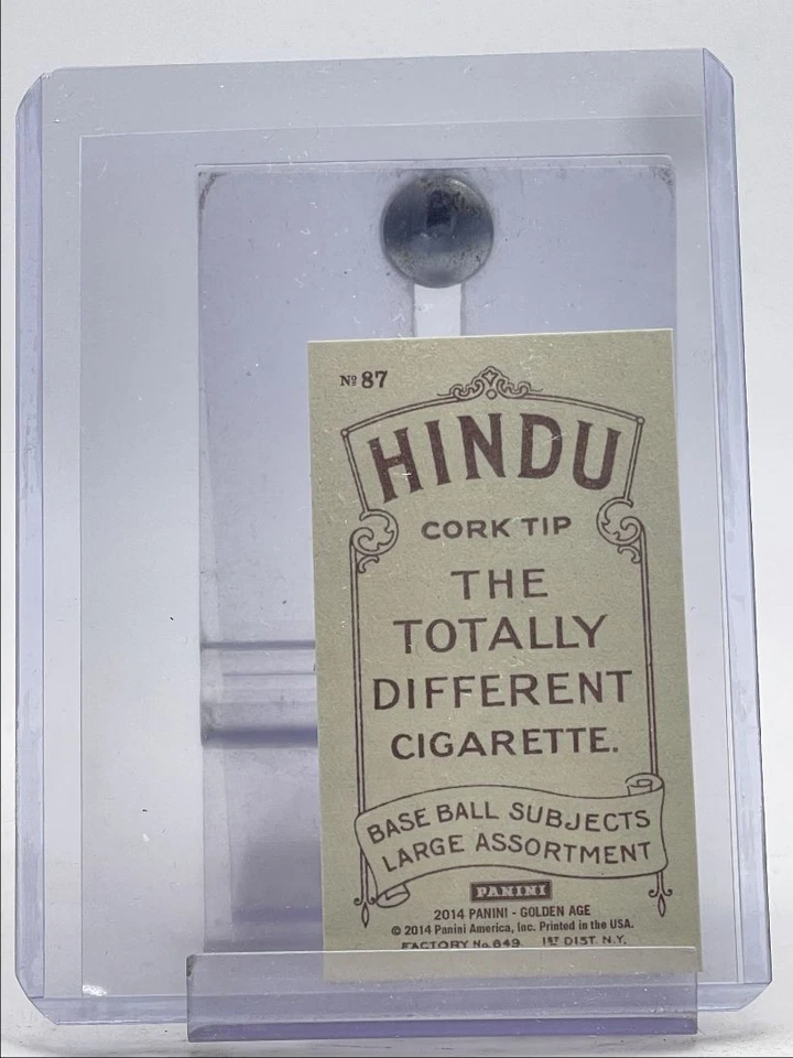 JUNIOR JOHNSON 2014 PANINI GOLDEN AGE HINDU CORK TIP MINI #87 Q4841 - Image 2 of 2