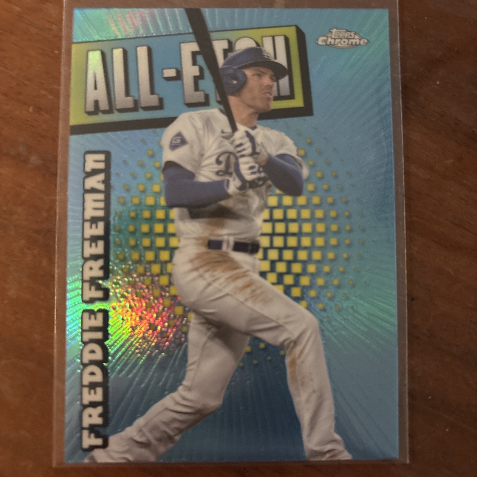 Freddie Freeman #CAE-11 (Baseball Cards 2025 Topps Chrome All Etch) — is it worth grading?