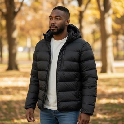 Jack & Jones Core Men's Medium Portable Down Short Jacket Packable Lightweight