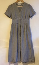 UNIQLO x Comptoir des Cotonniers Linen Blend Gingham Midi Dress XS