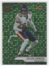 #74 Jaylon Johnson 2024 Donruss Elite Green Disco Chicago Bears