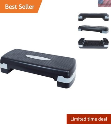 Durable Aerobic Step Platform with Non-Slip Surface - 27'' Adjustable Trainer