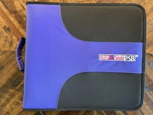 Crop In Style PSB Purple 3-Ring Binder Scrapbooking Die Cuts & Sticker Holder