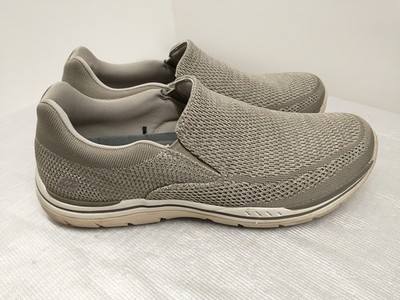 Skechers Expected Gomel Casual Slip On Sneaker Men Size 10.5 Taupe Relaxed 65086