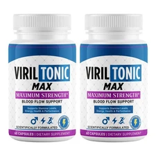(2 Pack) VirilTonic Max for Men Male Health Pills for Vitality & Energy 60ct