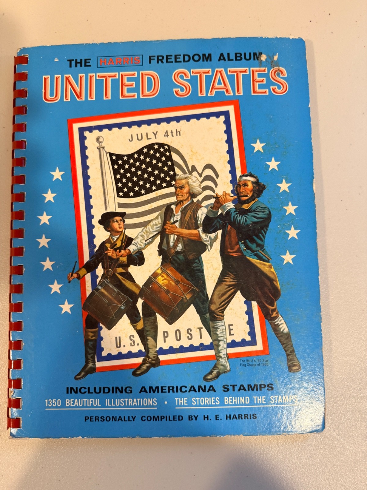 H.E. Harris Freedom Album United States Americana Postal Stamp Album