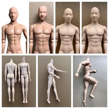 Male Doll Body Beige Color Male Figures Multi-Joints Movable Doll Toy Parts